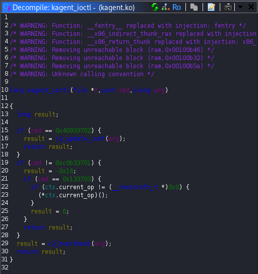 kagent_ioctl function