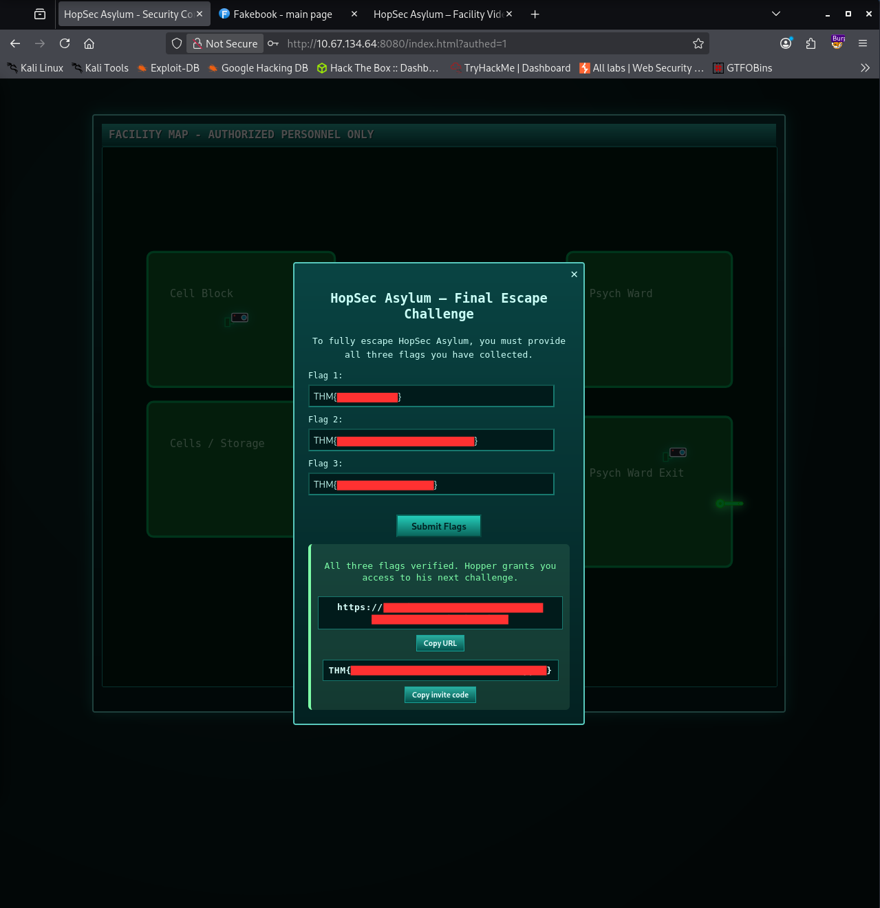 Exit and invite to SQ2