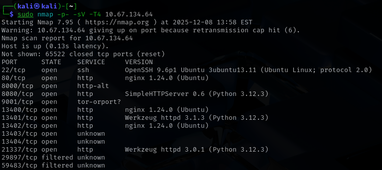 Nmap Results