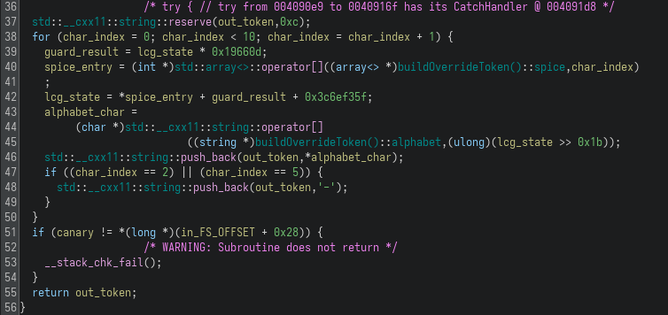 buildOverrideToken Function Part 2