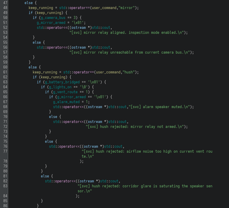 maintenanceConsole Function part 2
