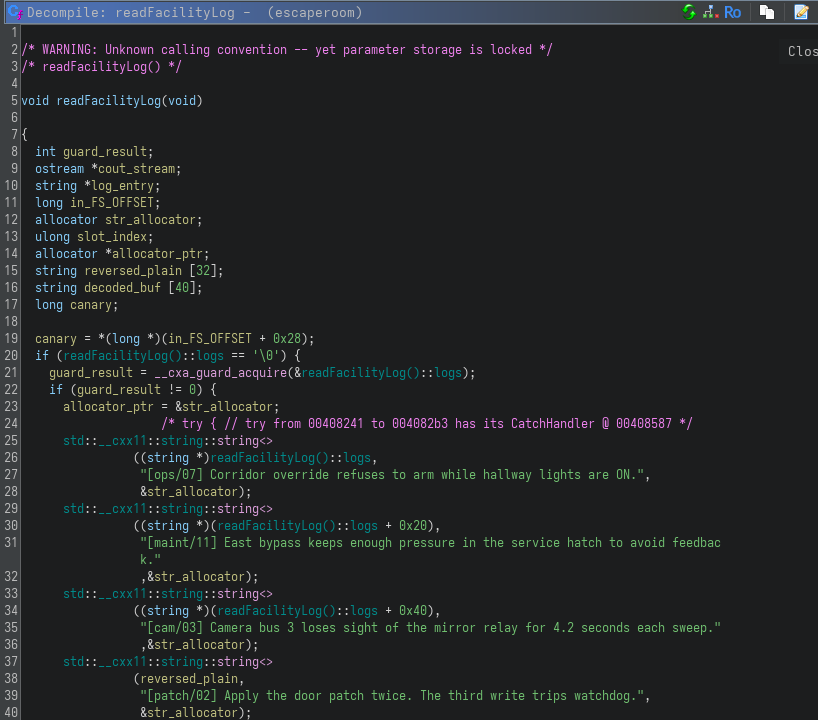 readFacilityLog Function part 1