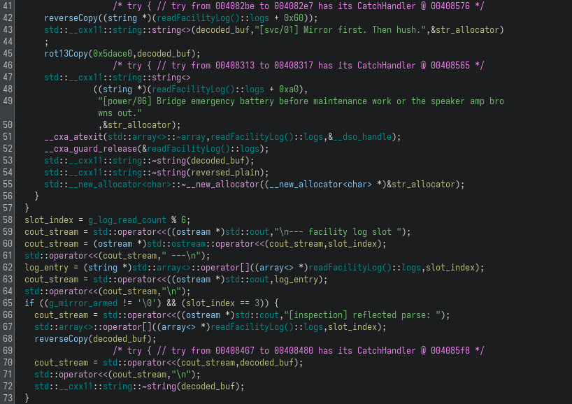 readFacilityLog Function part 2