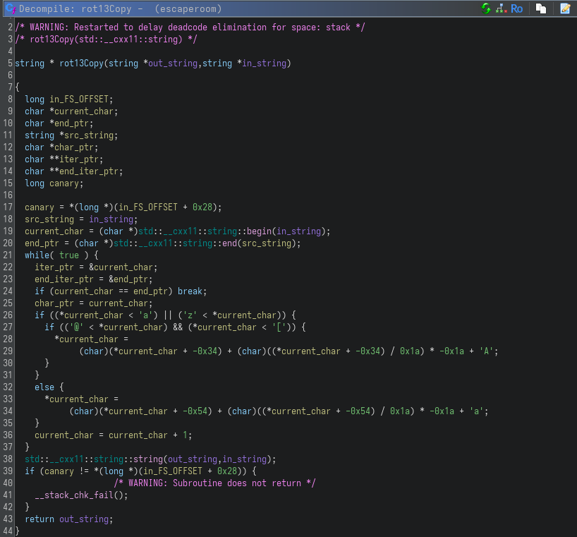 rot13Copy Function