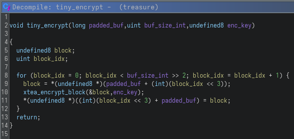 tiny_encrypt Function