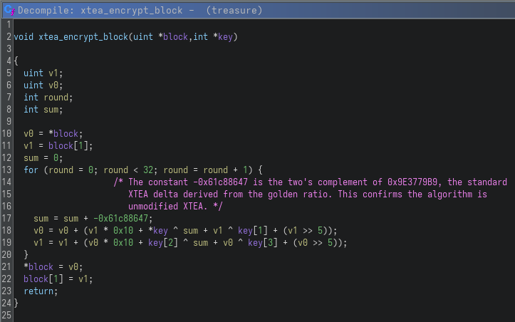 xtea_encrypt_block Function